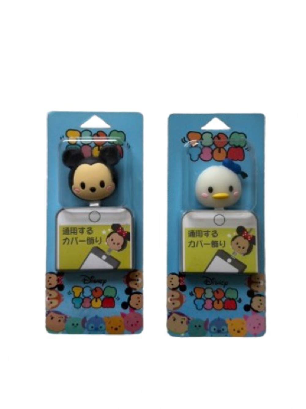 Disney Tsum Tsum Mickey (black/cream) & Donald (white/blue) Cable Bites